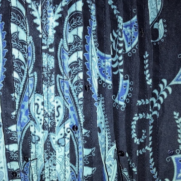 Talbots Paisley Boho Shirt Size Large Petite​​​ - Picture 4 of 6